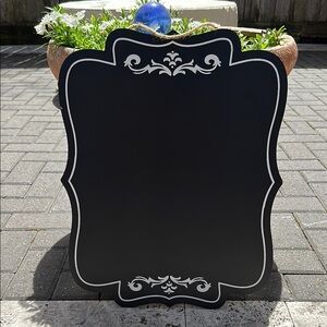 Black Decorative Chalkboard Sign